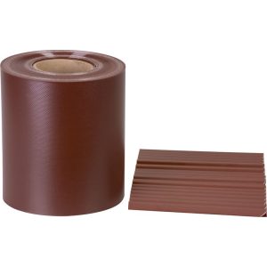 Árnyékoló szalag kerítésre, Strend Pro Garden Eurostandard, 19 cm x 35 m, mahagóni barna, UV-álló, 20 db rögzítő klipsszel
