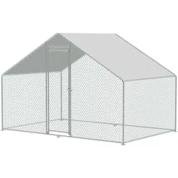   Tyúkól, Strend Pro Garden, 3 x 2 x 2 m, horganyzott acél, PVC bevonat, UV-álló ponyva, finom hálós, talajhoz rögzíthető, 1/1 fedés