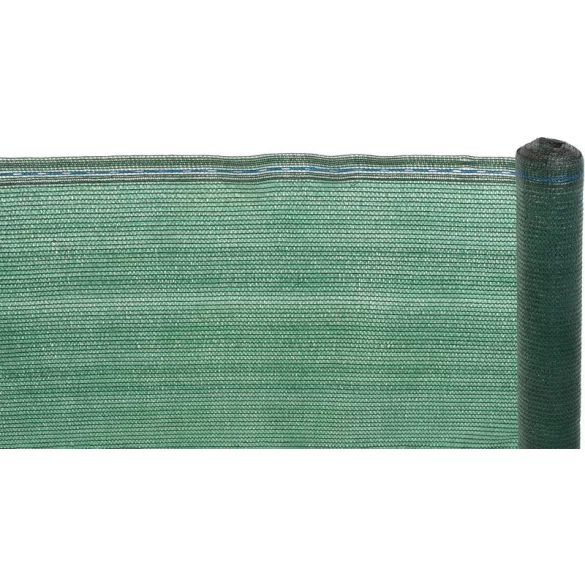 Árnyékoló háló medence fölé, kerítésre, Strend Pro Garden, 1,2 x 10 m, zöld, HDPE, UV-stabil, 80 g/m2, 85% árnyékolás