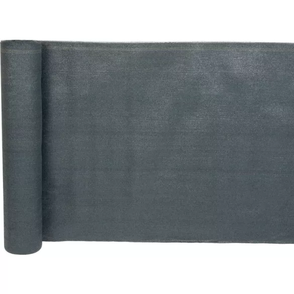 Árnyékoló háló medence fölé, kerítésre, Strend Pro Garden, 1 x 10 m, antracit, HDPE, 150 g/m2, 90% árnyékolás, UV-álló