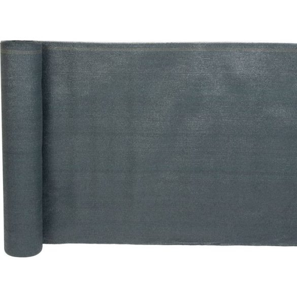 Árnyékoló háló medence fölé, kerítésre, Strend Pro Garden, 2 x 25 m, antracit, HDPE, 150 g/m2, 90% árnyékolás, UV-álló
