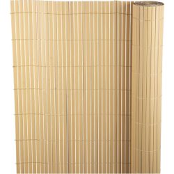   Lamellás kerítés, Strend Pro Garden Ence DF13, bambusz hatású, 90 cm x 3 m, PVC lamellák, 1300 g/m2, UV-álló, árnyékoló