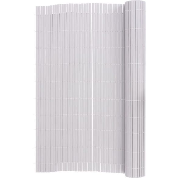 Lamellás kerítés, Strend Pro Garden Ence DF13, szürke, 90 cm x 3 m, PVC lamellák, 1300 g/m2, UV-álló, árnyékoló