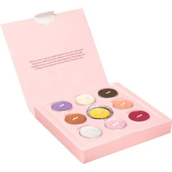 Illatgyertya szett, Bolsius, Karácsonyi illatmix, 9 db, illatos, üveg gyertyatartóval, díszdobozos, vegyes illatok