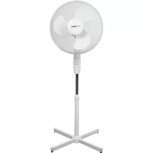 Álló ventilátor, Strend Pro, fehér, 45 W, átmérő: 40 cm, 2 sebességfokozat, teleszkópos, magasság: 100-120 cm