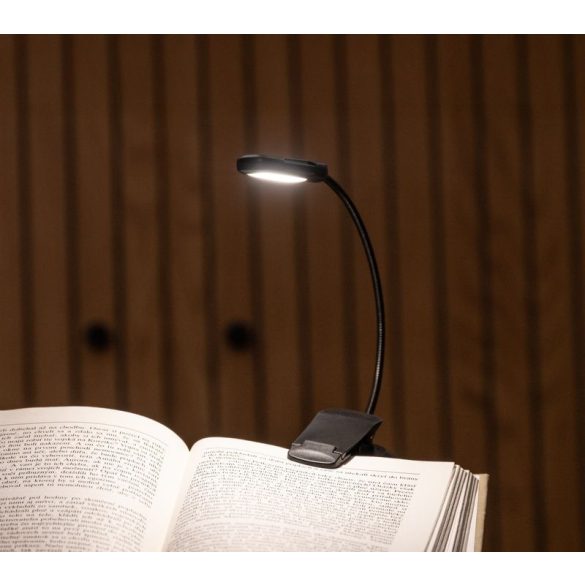 Asztali lámpa, Strend Pro, 24 lm, 3 fényszín, szabályozható fényerő, akkumulátoros, USB-s, hajlítható kar, hordozható
