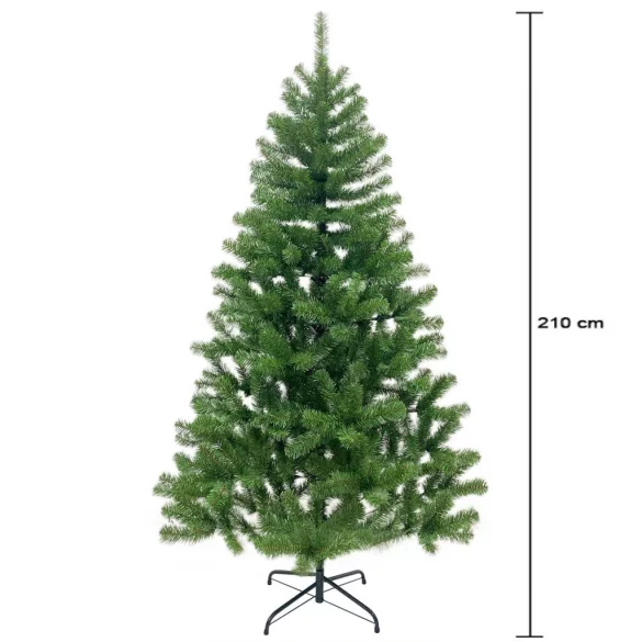 MagicHome Cleo műfenyő, 210cm, átmérő 114cm