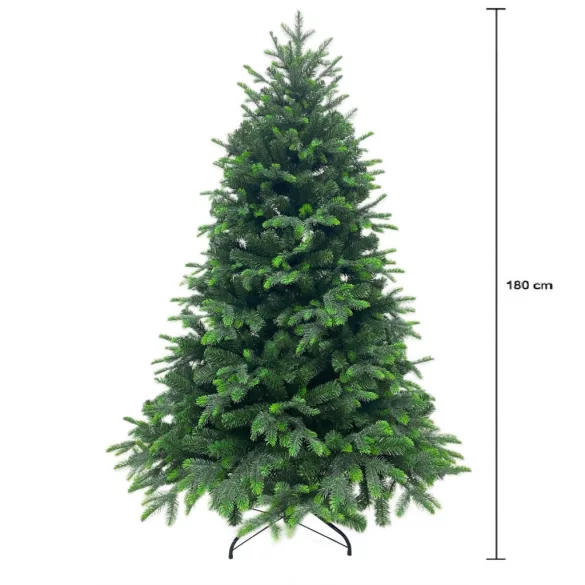 MagicHome 3D-s műfenyő, 180 cm, átmérő 124 cm