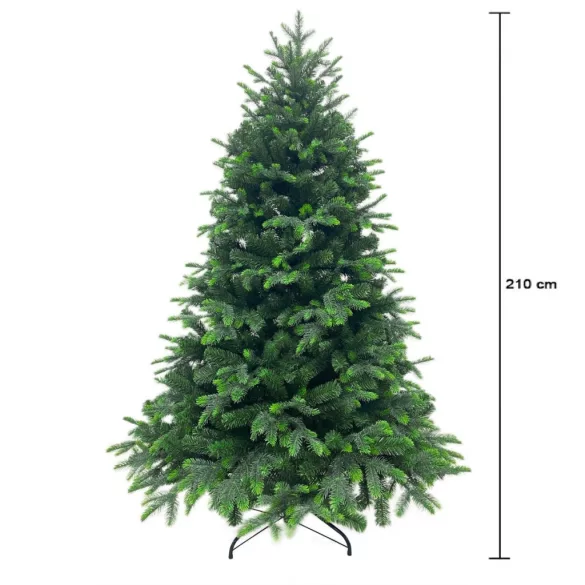 MagicHome 3D-s műfenyő, 210 cm, átmérő 142 cm