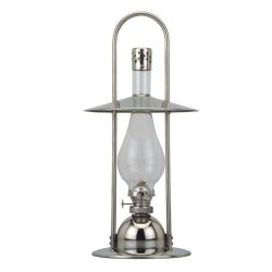   Petróleumlámpa, MagicHome ML0923 Deluxe, ezüst, 37,7 cm, EN 14059 szabvány