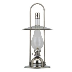 Petróleumlámpa, MagicHome ML0923 Deluxe, ezüst, 37,7 cm, EN 14059 szabvány