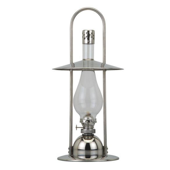 Petróleumlámpa, MagicHome ML0923 Deluxe, ezüst, 37,7 cm, EN 14059 szabvány