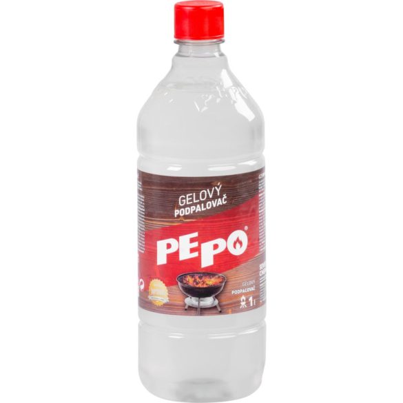 Gyújtó PE-PO® géles, 1000 ml, gyújtó grillekhez, tűzhelyekhez, kandallókhoz, sütőkhöz