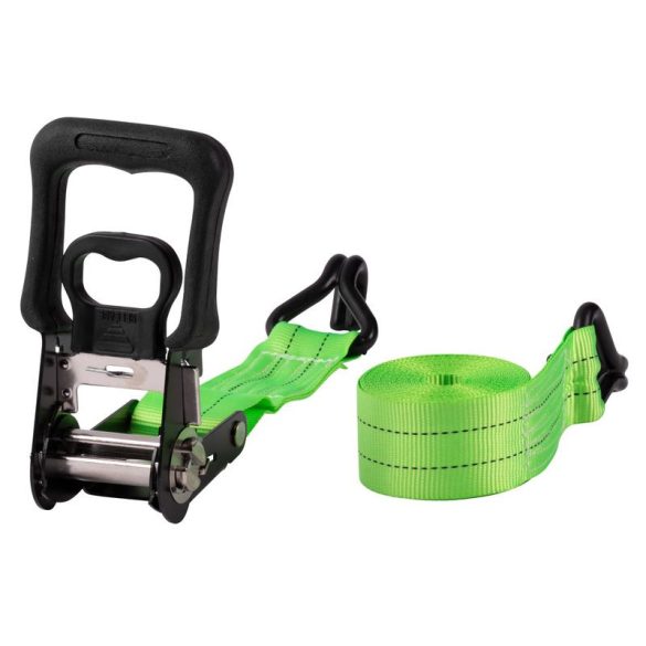 Rögzítő heveder, Strend Pro, zöld, hosszúság : 600 cm, szélesség: 5 cm, teherbírás: 960 kg, racsnis