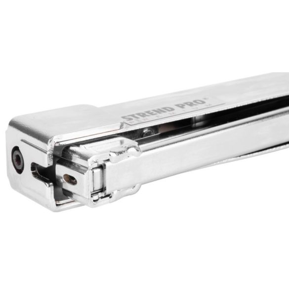 Kézi tűzőgép, Strend Pro Premium HT580, ezüst/fekete, 6–10 mm kapocshossz, C kapcsokhoz, acél mechanika, kalapácsos