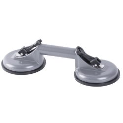   Tapadókorongos üvegtartó, Strend Pro CUP-785, szürke, átmérő: 12,7 cm, 2 tapadókorong, 80 kg teherbírás, alumínium, gumi