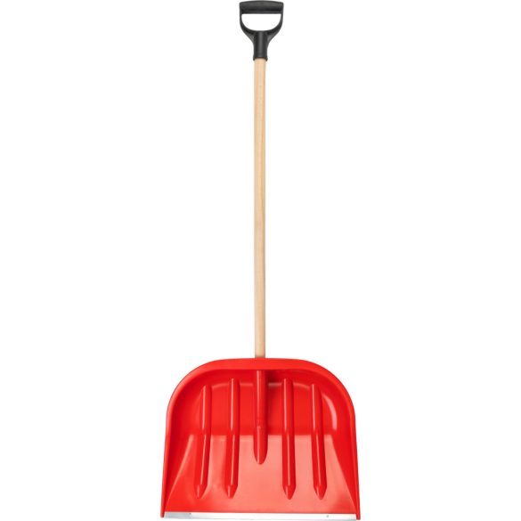 Hólapát, Strend Pro Snowman D, 47 x 37 cm, nyél 100 cm, vegyes színek, fém él, fa nyél, fagyálló PVC, műanyag fogantyú