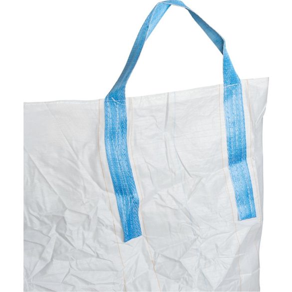 Big-Bag zsák, Strend Pro Garden TOF4, fehér, 972 l, 90 x 90 x 120 cm, fehér, polipropilén, 4 fül, lapos alj, teherbírás: 1000 kg