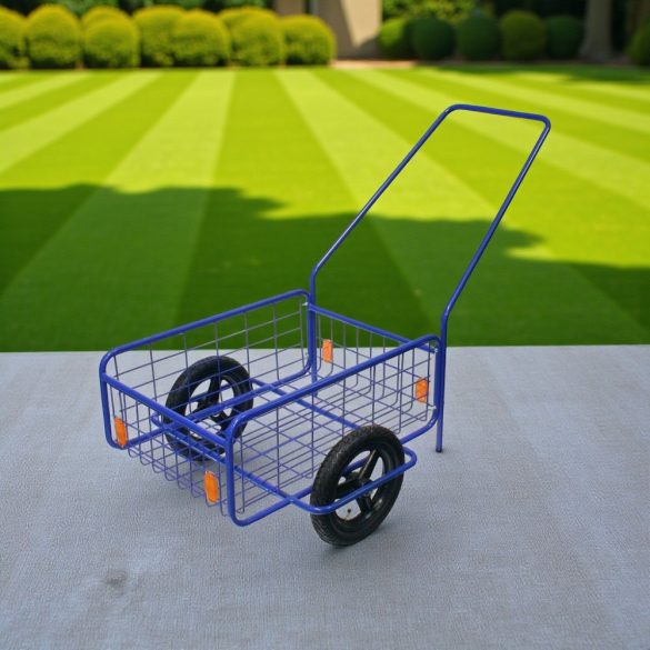 Kétkerekű kocsi, RDV 4 / Rapid 4, kék, 61,8 x 41,8 x 23,2 cm, 80 kg teherbírás, 29 cm felfújható kerekek, kivehető fogantyú, golyóscsapágyas, 12 mm tengely