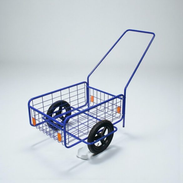 Kétkerekű kocsi, RDV 4 / Rapid 4, kék, 61,8 x 41,8 x 23,2 cm, 80 kg teherbírás, 29 cm felfújható kerekek, kivehető fogantyú, golyóscsapágyas, 12 mm tengely