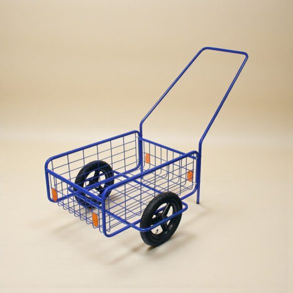 Kétkerekű kocsi, RDV 4 / Rapid 4, kék, 61,8 x 41,8 x 23,2 cm, 80 kg teherbírás, 29 cm felfújható kerekek, kivehető fogantyú, golyóscsapágyas, 12 mm tengely