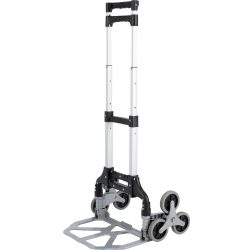   Molnárkocsi, Strend Pro, fekete/szürke, maximum 80 kg teherbírás, összehajtható, lépcsőző, teleszkópos nyél