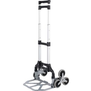 Molnárkocsi, Strend Pro, fekete/szürke, maximum 80 kg teherbírás, összehajtható, lépcsőző, teleszkópos nyél