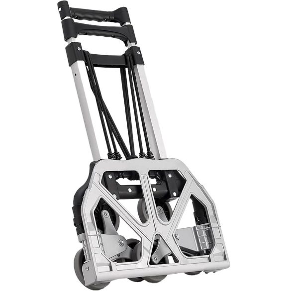 Molnárkocsi, Strend Pro, fekete/szürke, maximum 80 kg teherbírás, összehajtható, lépcsőző, teleszkópos nyél