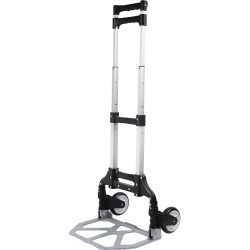   Molnárkocsi, Strend Pro, fekete/szürke, maximum 75 kg teherbírás, összehajtható, lépcsőző, teleszkópos nyél