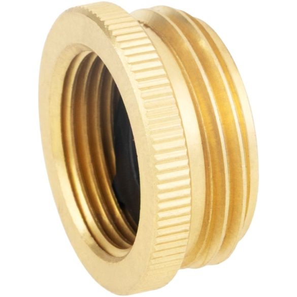 Kerti csatlakozókészlet, Strend Pro Garden GF343, sárgaréz, kerti öntözéshez, adapter: 3/4" – 1", csatlakozók: 3/4", fúvóka