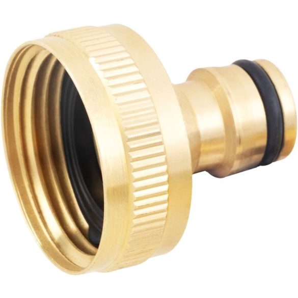 Kerti csatlakozókészlet, Strend Pro Garden GF343, sárgaréz, kerti öntözéshez, adapter: 3/4" – 1", csatlakozók: 3/4", fúvóka