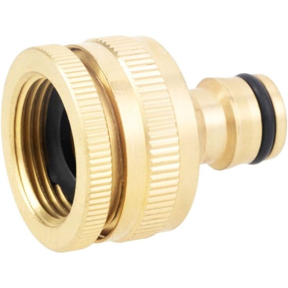 Kerti csatlakozókészlet, Strend Pro Garden GF341, sárgaréz, kerti öntözéshez, adapter: 3/4" – 1", csatlakozók: 1/2", fúvóka