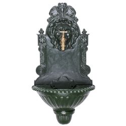   Falikút, Strend Pro Garden WB-006, 41 x 21 x 76,5 cm, zöld, ötvözet, dekoratív kialakítás, 1,3 cm lefolyónyílás