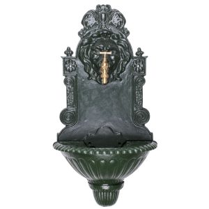 Falikút, Strend Pro Garden WB-006, 41 x 21 x 76,5 cm, zöld, ötvözet, dekoratív kialakítás, 1,3 cm lefolyónyílás