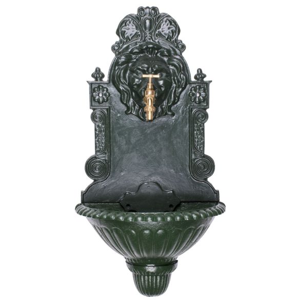 Falikút, Strend Pro Garden WB-006, 41 x 21 x 76,5 cm, zöld, ötvözet, dekoratív kialakítás, 1,3 cm lefolyónyílás