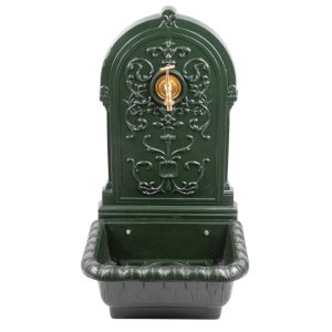 Falikút, Strend Pro Garden WB-005, 44 x 36 x 76 cm, zöld, ötvözet, dekoratív kialakítás