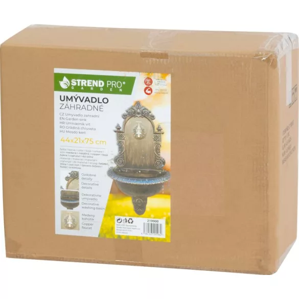 Falikút, Strend Pro Garden LT-DC018, 44 x 21 x 75 cm, rézszínű, időjárásálló, könnyen összeszerelhető, hosszú élettartamú