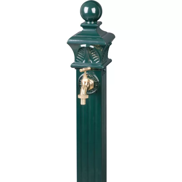 Kerti kút, Strend Pro Garden LT-DC036, 33 × 29 × 82 cm, zöld, alumínium, időjárásálló, könnyen összeszerelhető