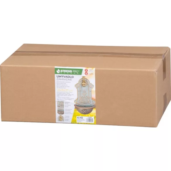 Falikút, Strend Pro Garden LT-H20682, 22 × 10 × 37 cm, zöld, réz megjelenésű, alumínium, időjárásálló, könnyen összeszerelhető