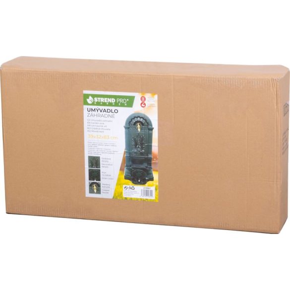 Kerti kút, Strend Pro Garden LT-DC034, 39 x 32 x 83 cm, zöld, alumínium, időjárásálló, könnyen összeszerelhető