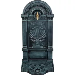   Kerti kút, Strend Pro Garden LT-DC017, 39 x 32 x 83 cm, zöld, alumínium, időjárásálló, könnyen összeszerelhető