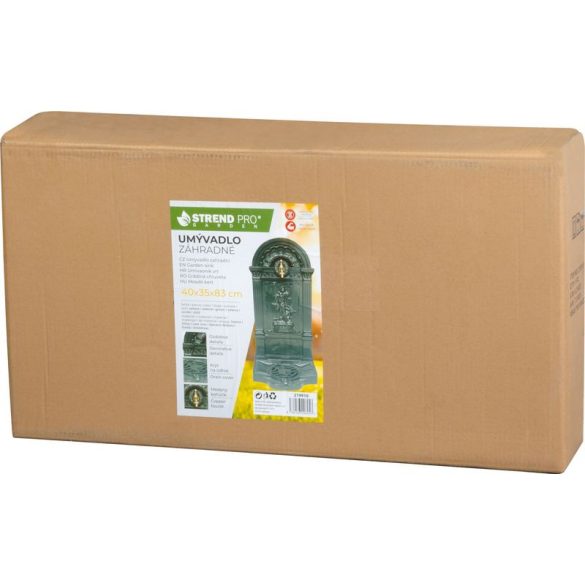 Kerti kút, Strend Pro Garden LT-DC045, 40 × 35 × 83 cm, zöld, alumínium, időjárásálló, könnyen összeszerelhető