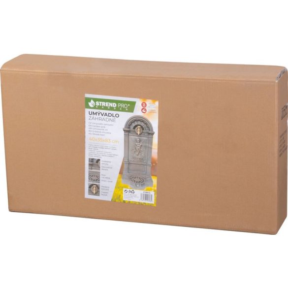 Kerti kút, Strend Pro Garden LT-DC044, 40 x 35 x 83 cm, barna, alumínium, időjárásálló, könnyen összeszerelhető