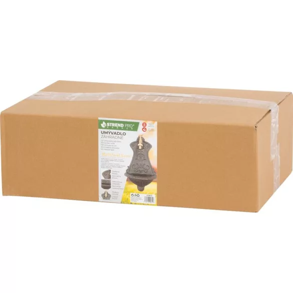 Falikút, Strend Pro Garden LT-H20680, 25 x 11,5 x 41,5 cm, barna, alumínium, időjárásálló, könnyen összeszerelhető