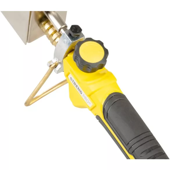 Forrasztólámpa, Strend Pro, Propán-Bután gázhoz, 150 cm tömlő, piezo gyújtás, lángszabályozás, ergonomikus fogantyú, maximum 1300 °C