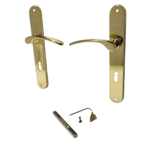 Ajtókilincs garnitúra, Violetta BB 08/072, arany, normál kulcsos zárakhoz