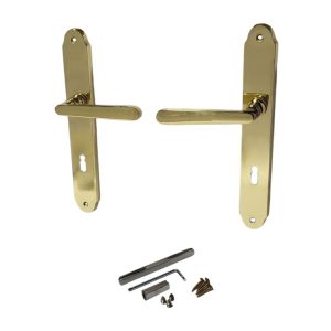 Ajtókilincs garnitúra, Wien-2 BB 08/072, arany, normál kulcsos zárakhoz