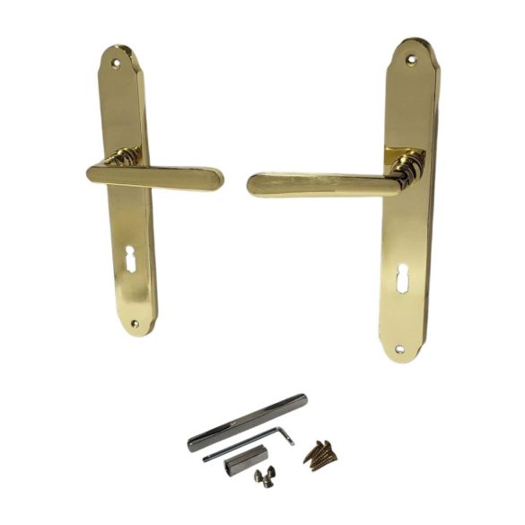 Ajtókilincs garnitúra, Wien-2 BB 08/072, arany, normál kulcsos zárakhoz