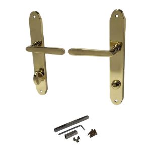 Ajtókilincs garnitúra, Wien-2 WC 08/090/0,6, arany, WC-záras