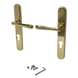 Ajtókilincs garnitúra, Elegant PZ 08/072, arany, cilinderes zárakhoz